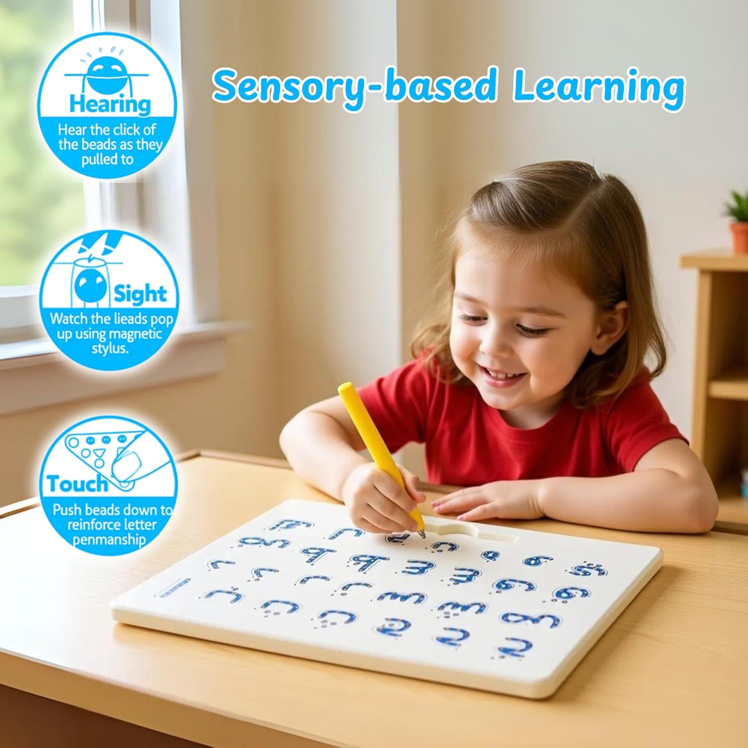 Tablero Magnético de Letras Árabes HB-HEXA 25.4x30.48 cm Azul