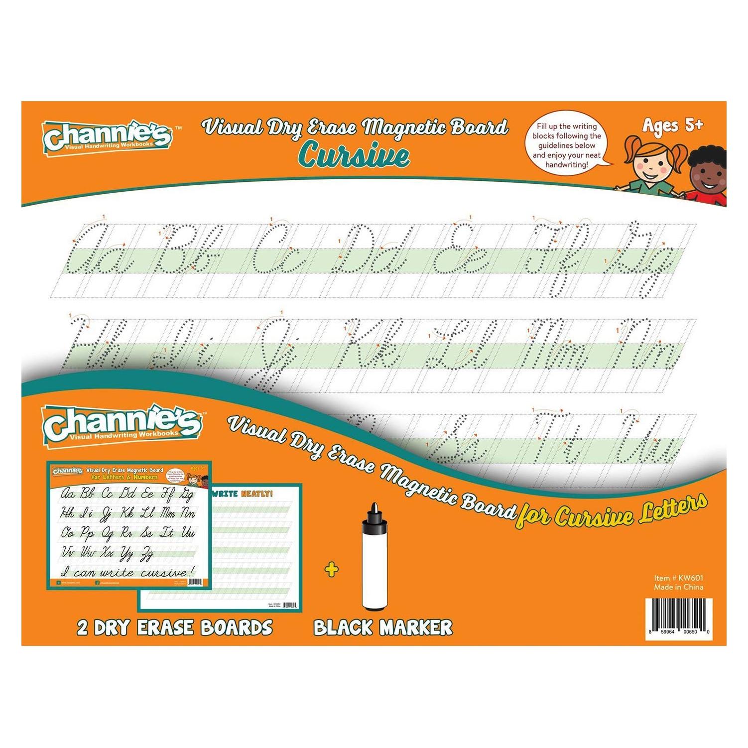 Tablero Magnético de Trazado Cursiva Channie - Paquete de 2