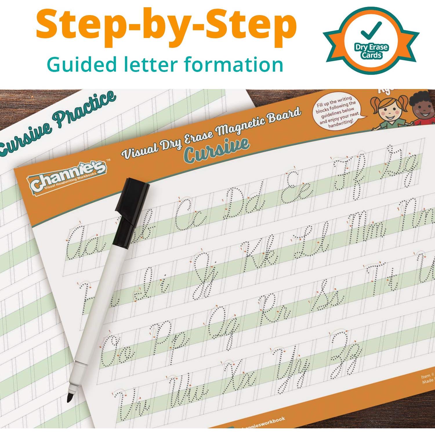 Tablero Magnético de Trazado Cursiva Channie - Paquete de 2