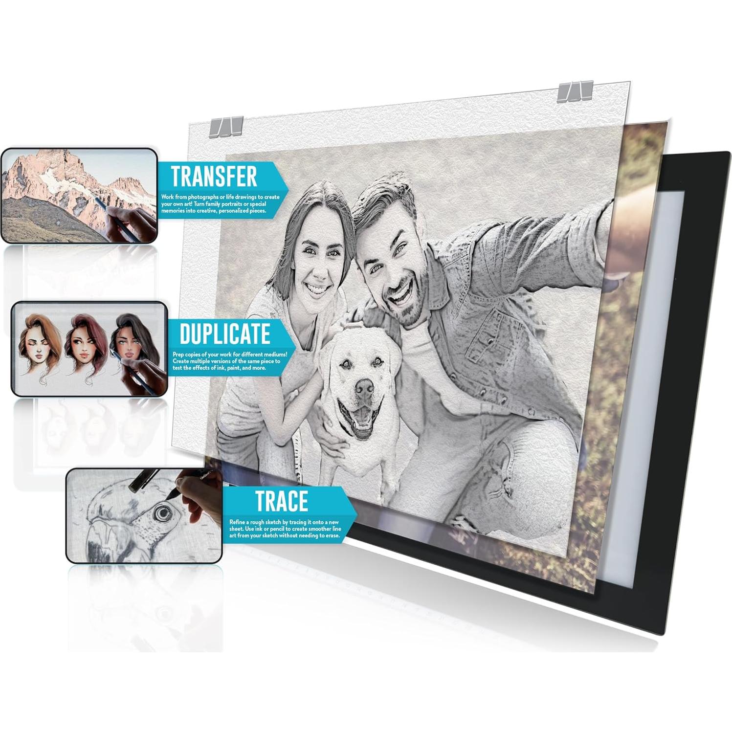 Almohadilla de Luz LED ArtSkills A4 Ultra Delgado USB 3 Modos