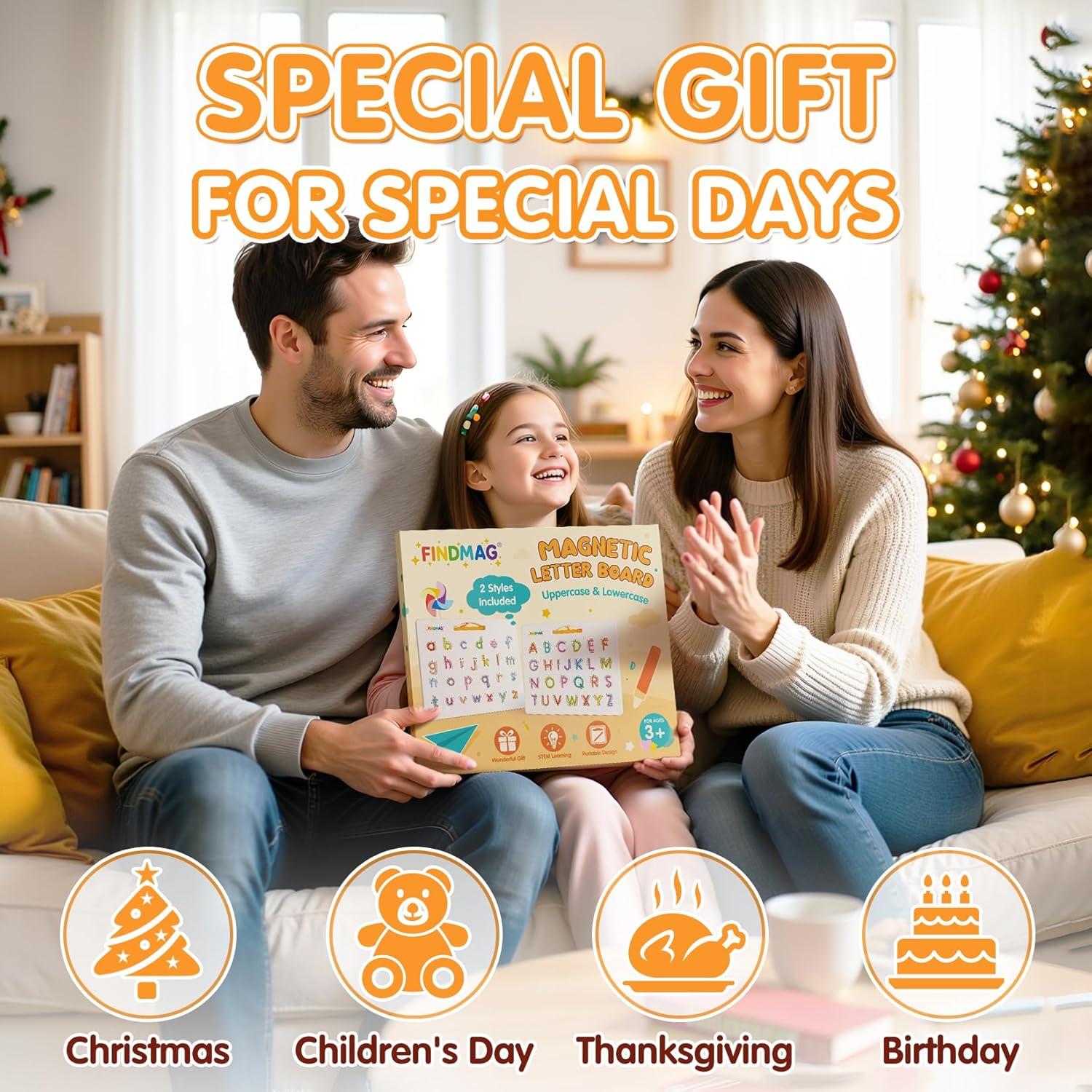 Tablero de Escritura Magnético FINDMAG 31.75x25.4cm Letras A-Z