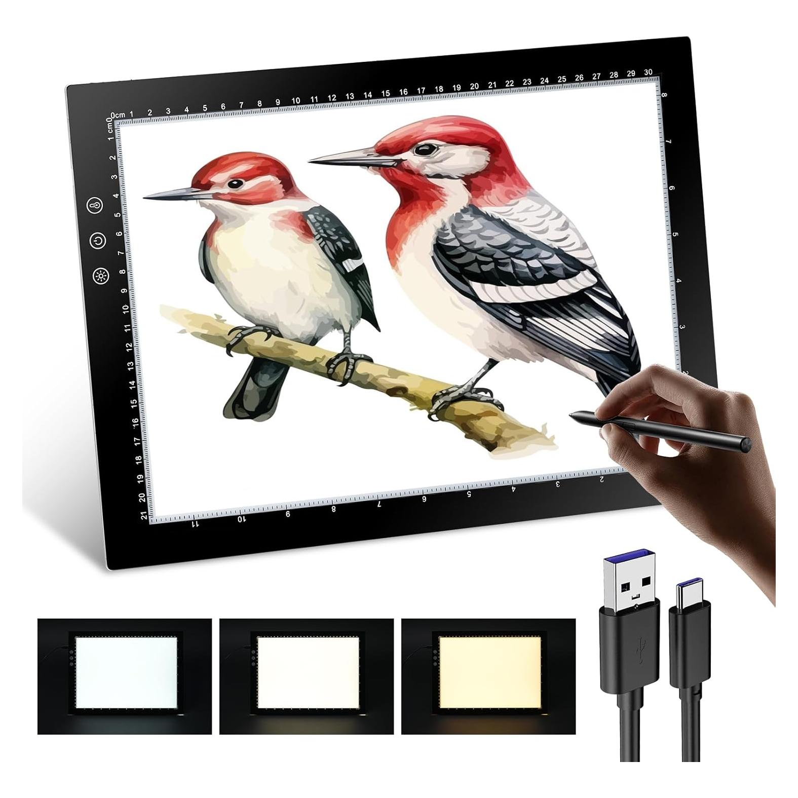 Tablero de Luz A4 XVV LED con 3 Modos y 8 Niveles de Brillo