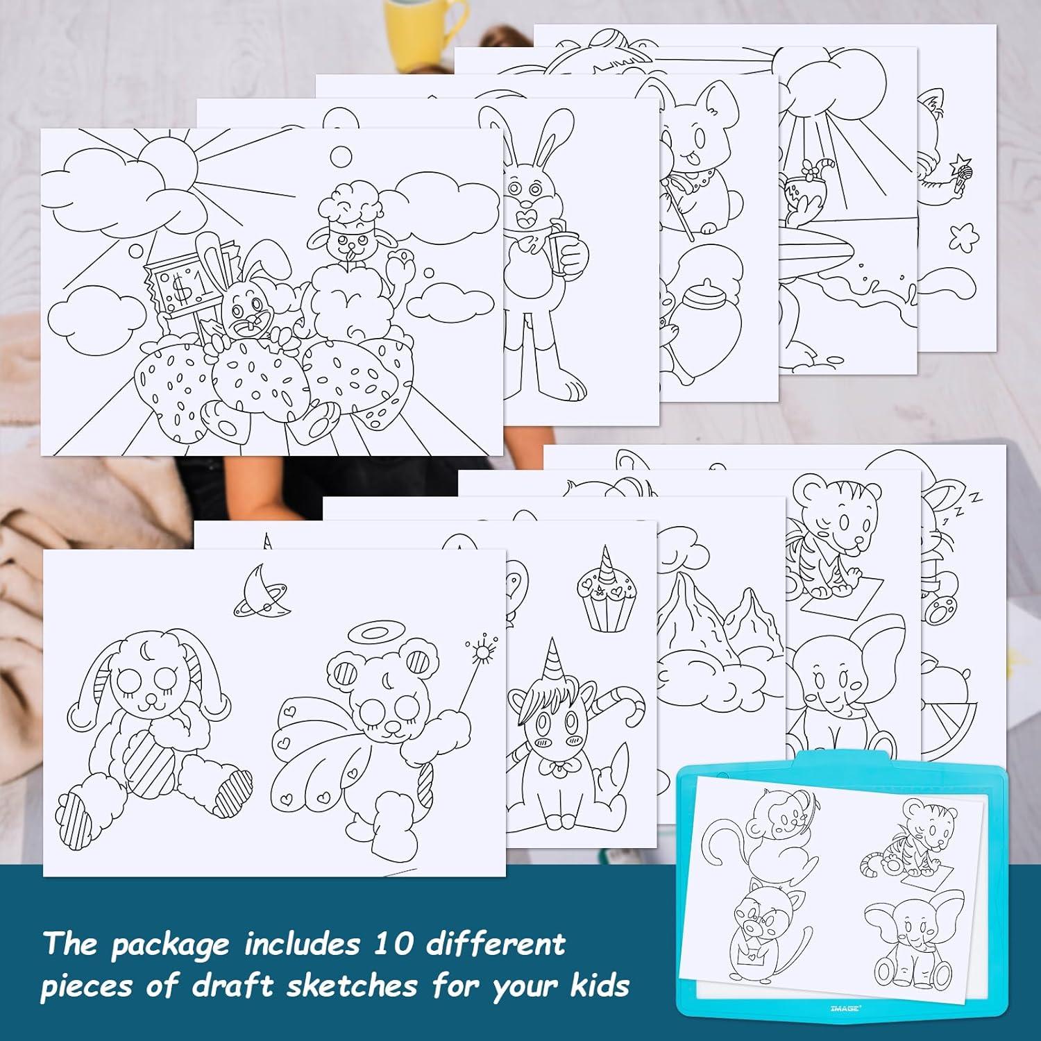 Pad de Trazado LED A4 IMAGE Azul, Tableta de Dibujo Recargable