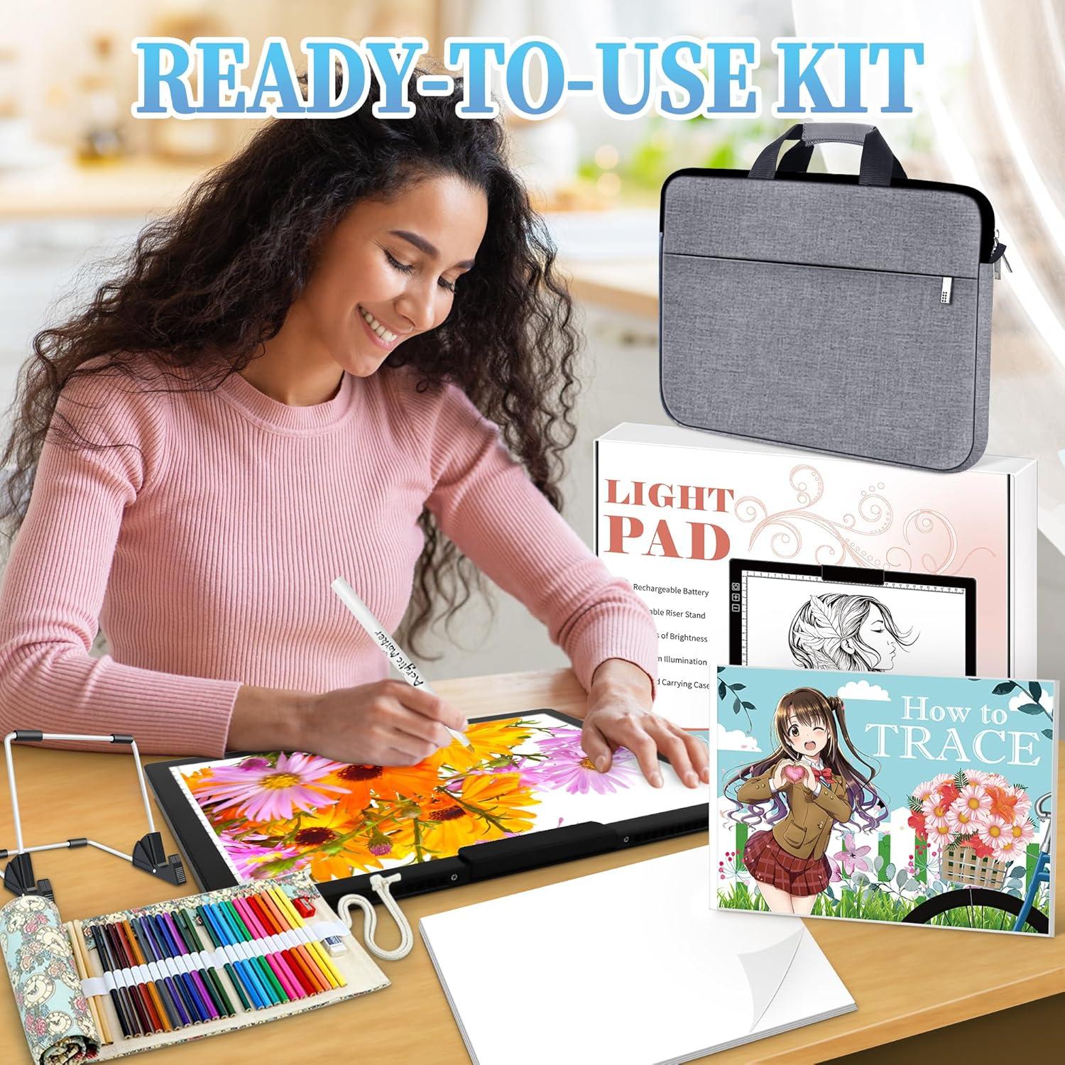 Caja de Luz A4 KPCB Tech Recargable con 6 Niveles de Brillo