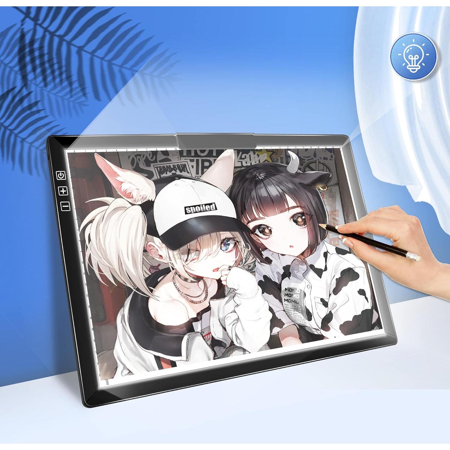 Caja de Luz A4 KPCB Tech Recargable con 6 Niveles de Brillo