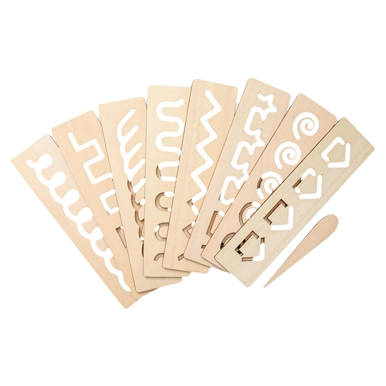 Tablero de Trazado de Madera Montessori 20x5cm para Niños