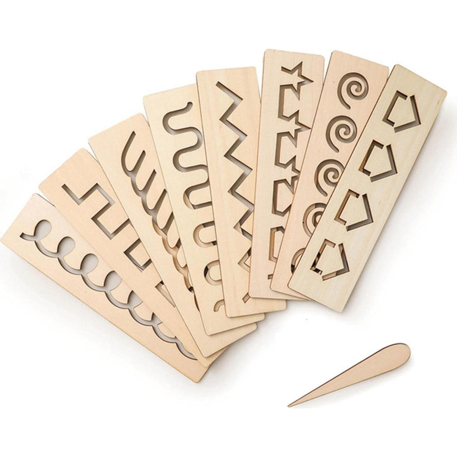 Tablero de Trazado de Madera Montessori 20x5cm para Niños