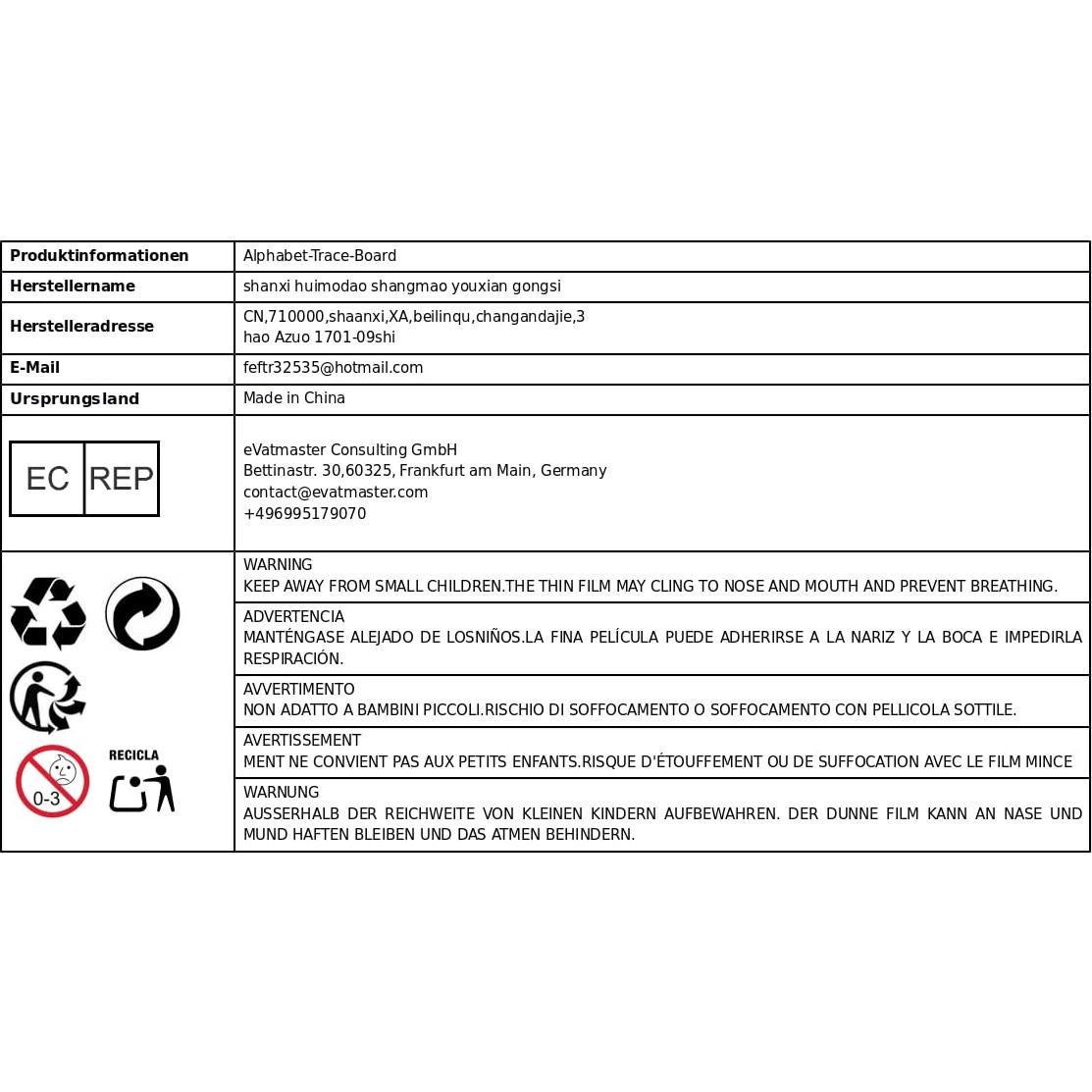 Tablero de Trazado de Madera Montessori 20x5cm para Niños