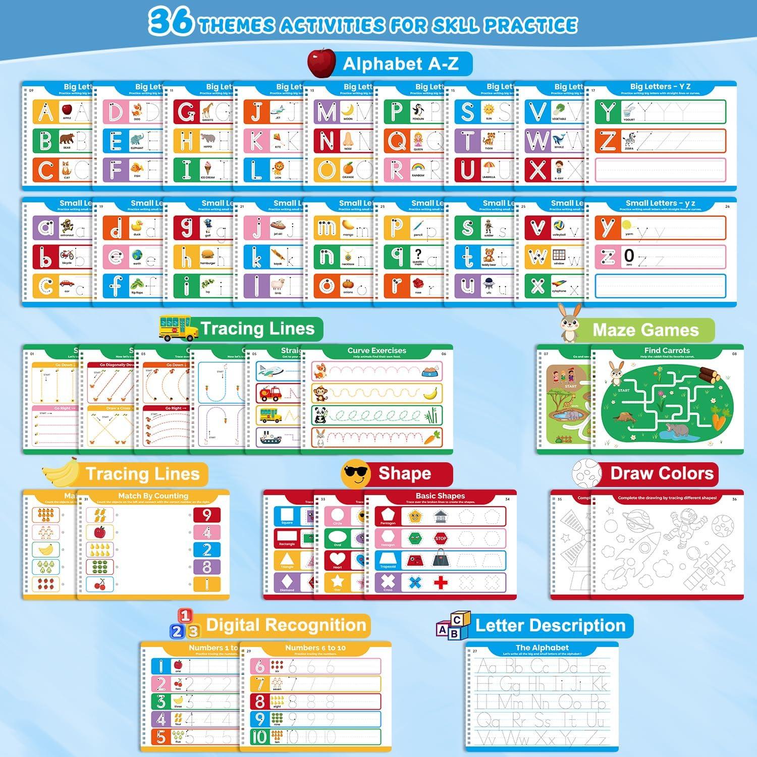 Cuaderno de Aprendizaje Borrado en Seco Justificación 21.59x27.94cm