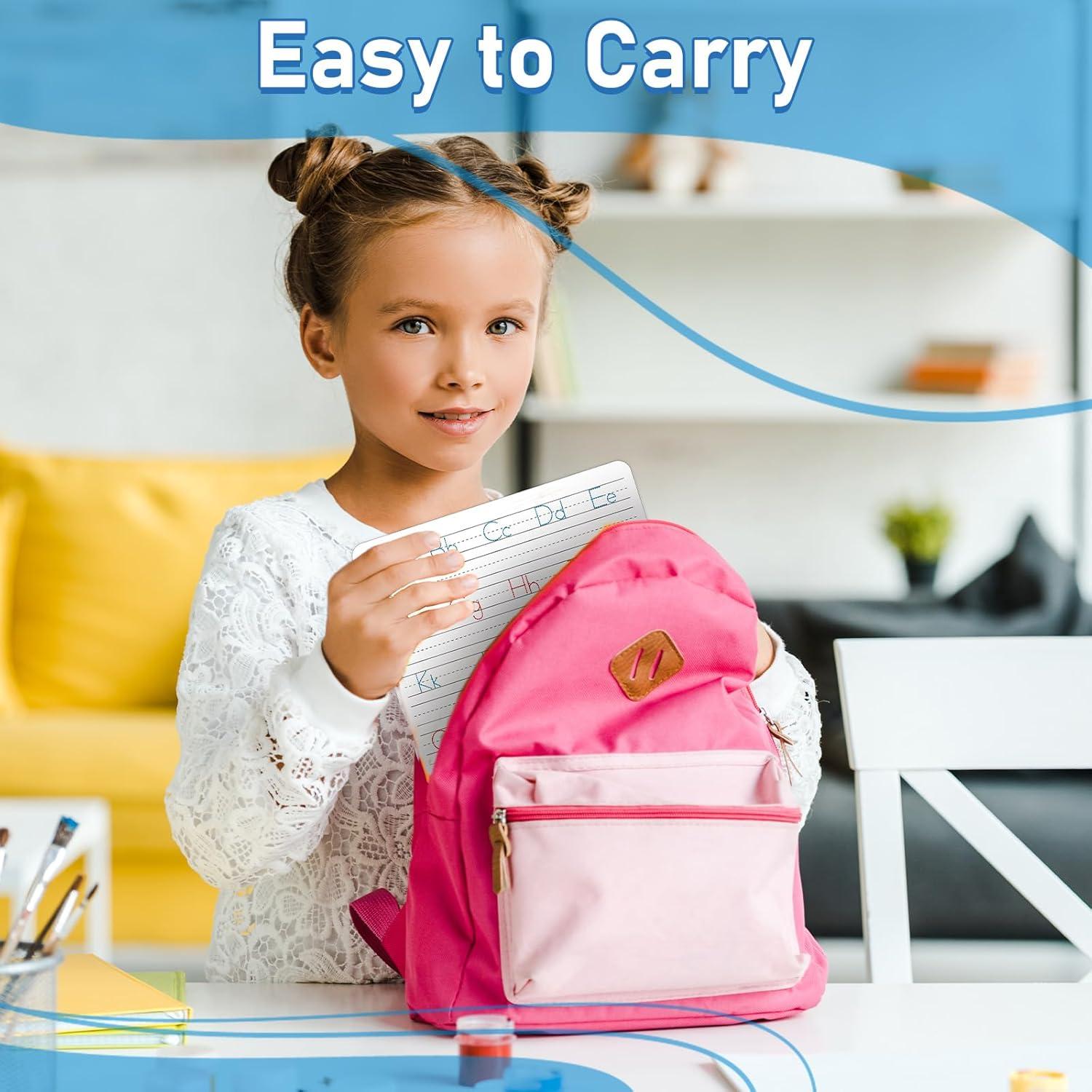 24 Pizarras Borrables Naozinebi Doble Cara 30x22 cm para Niños