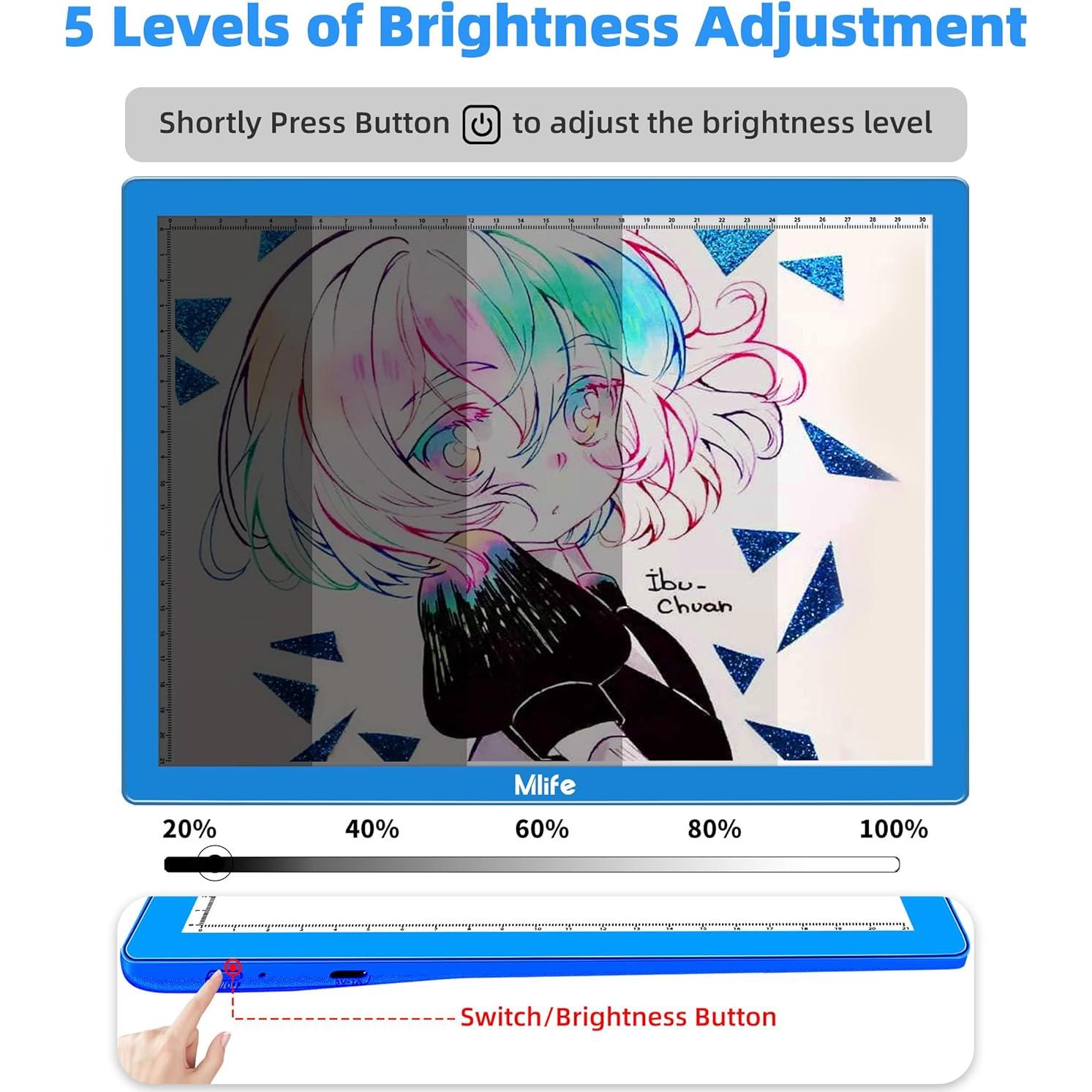 Caja de Luz LED Recargable Mlife A4 para Calcar Vinilo