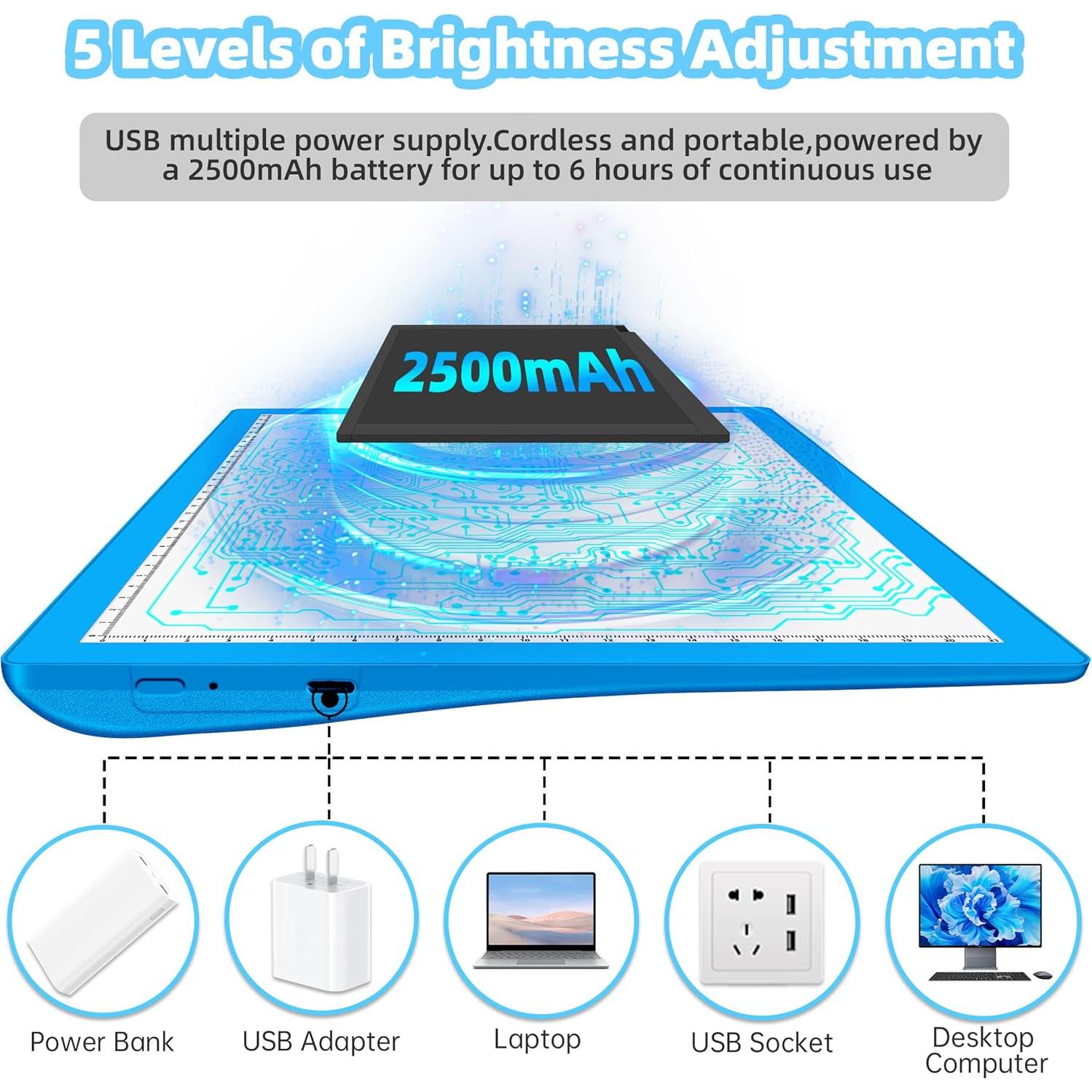 Caja de Luz LED Recargable Mlife A4 para Calcar Vinilo