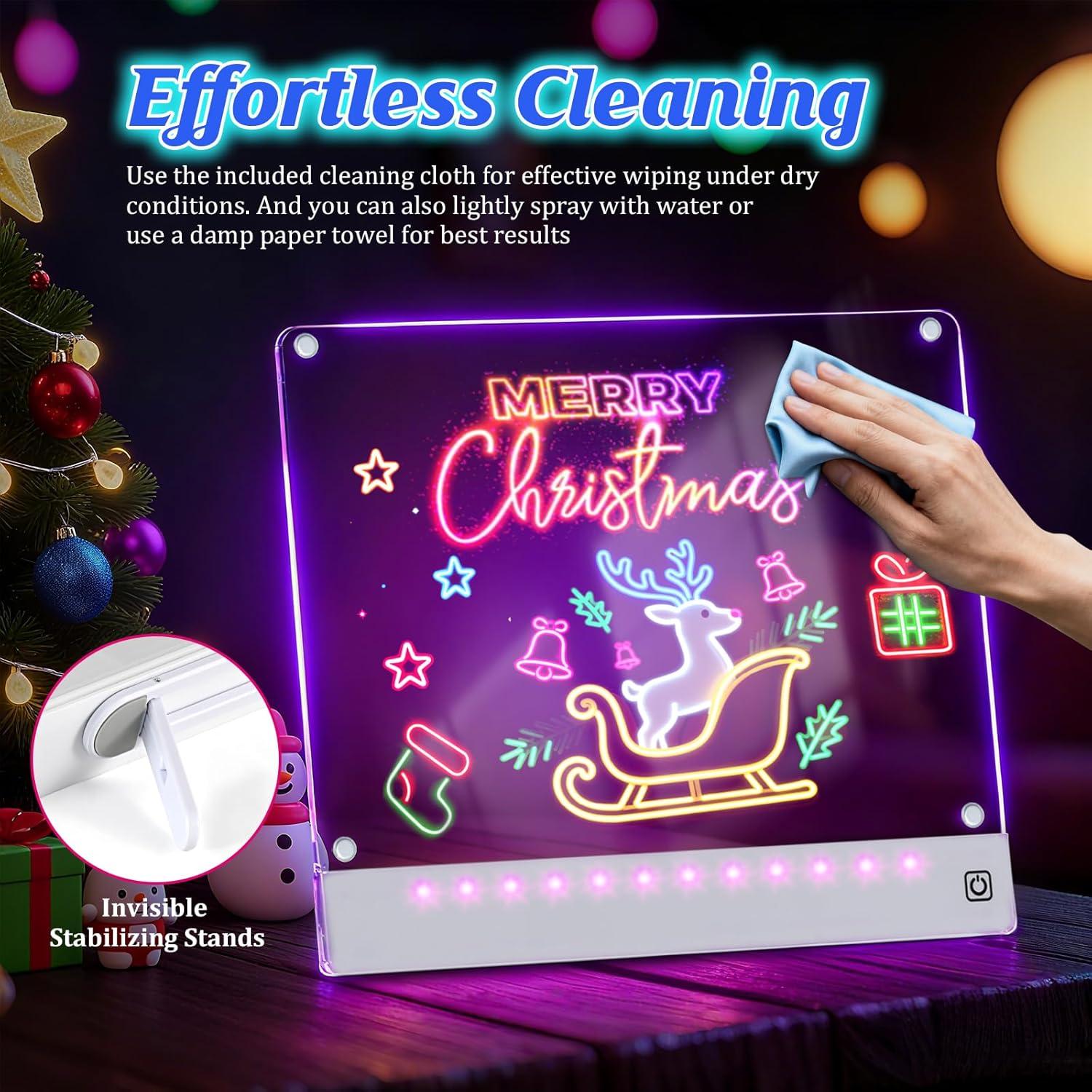 Tablero de Dibujo LED Yecuip Recargable 29.7x21 cm 7 Colores