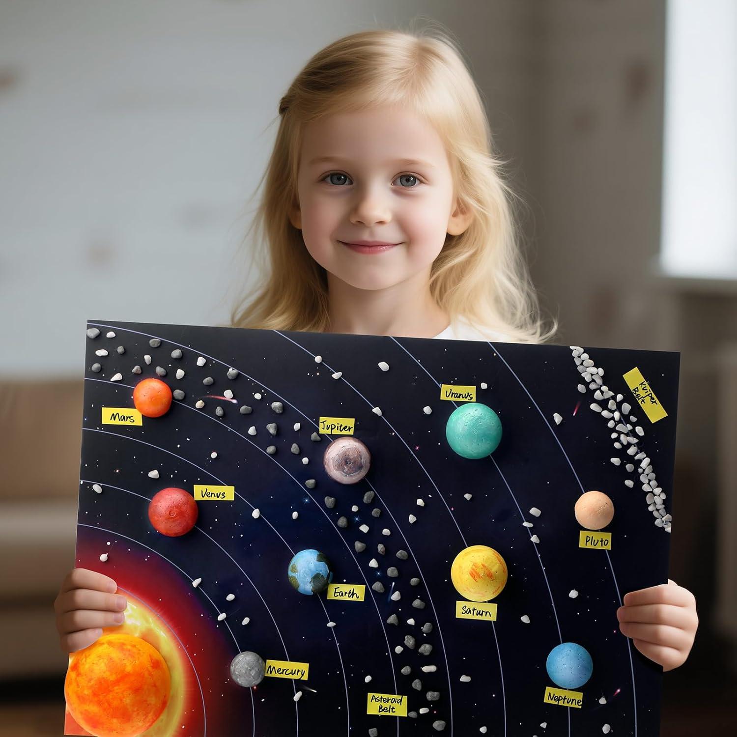 Kit Modelo Sistema Solar DIY Innconee 10 Bolas Espuma LED