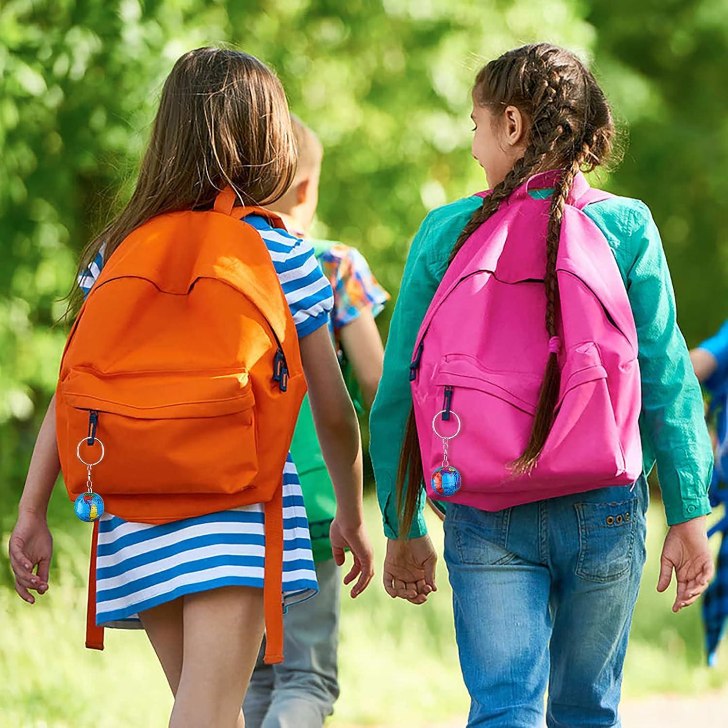 Llaveros Globo Tierra 1" Metal Colorido - 100 Unidades