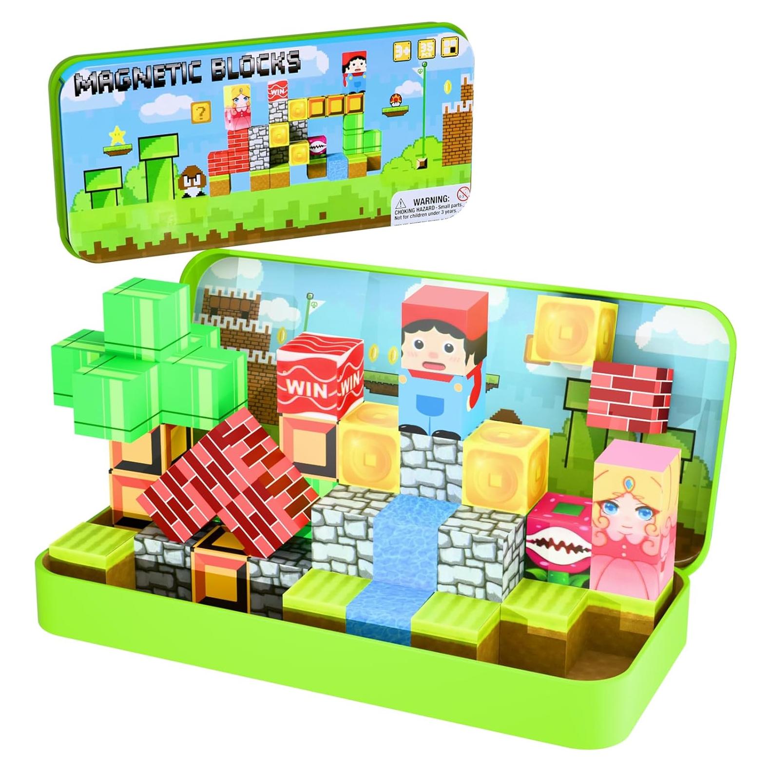 Bloques Magnéticos JUBSKIE 35 Piezas Set de Aprendizaje STEM