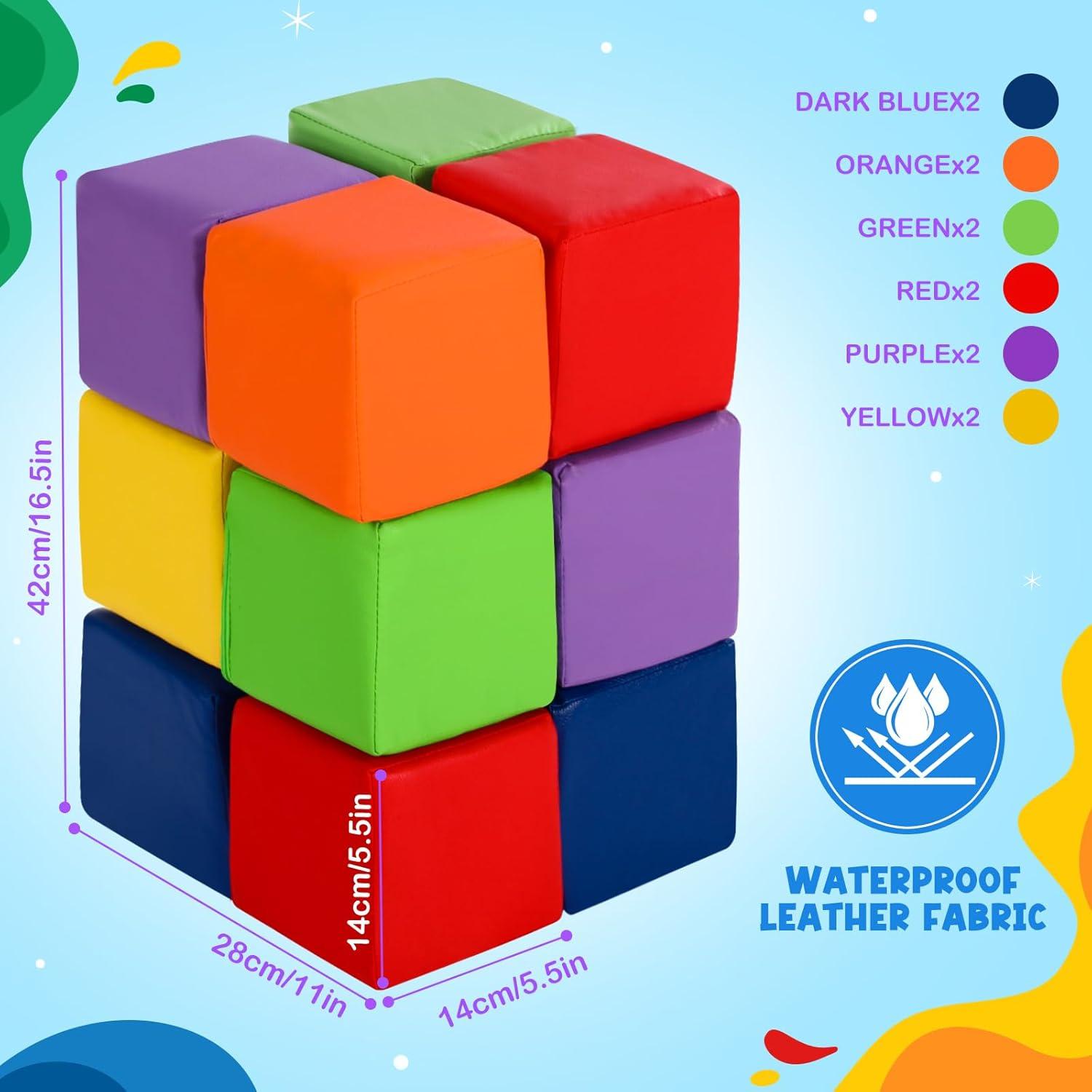 Bloques de Construcción de Espuma Civaner 12 Pcs 15 cm