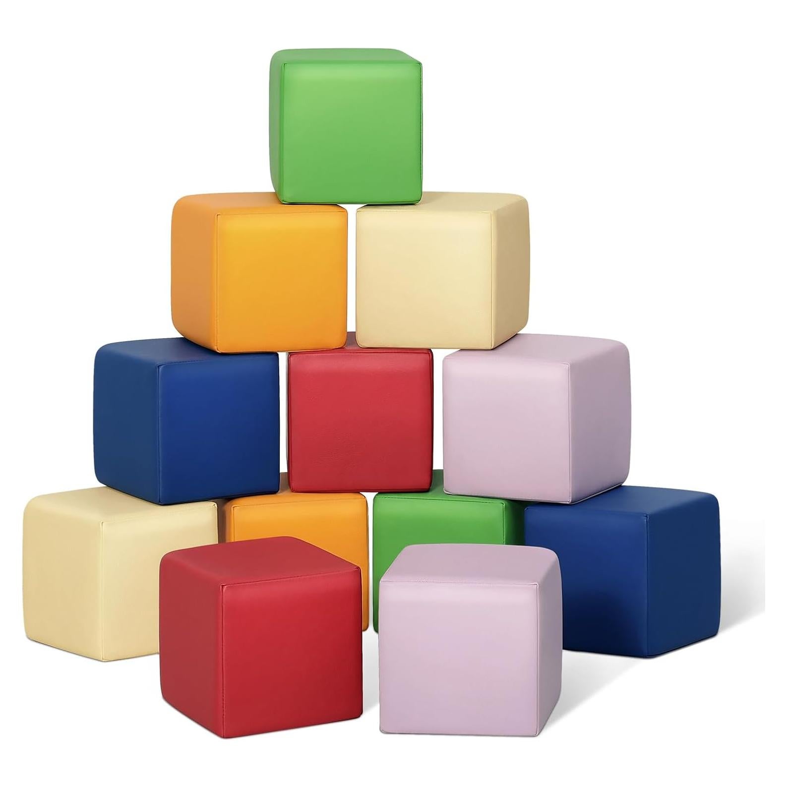 Bloques de Construcción de Espuma TODIBY - 12 Piezas Arcoíris