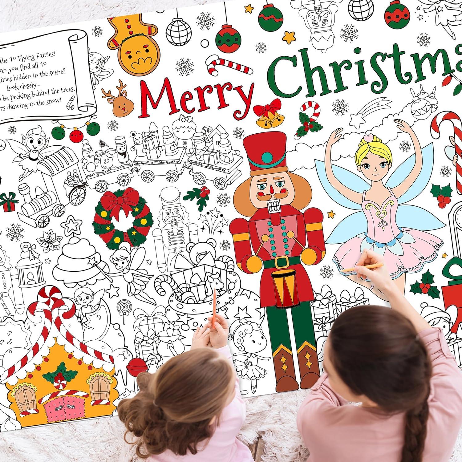 Póster para Colorear Gigante Selorin Bailarina Cascanueces 139x75cm