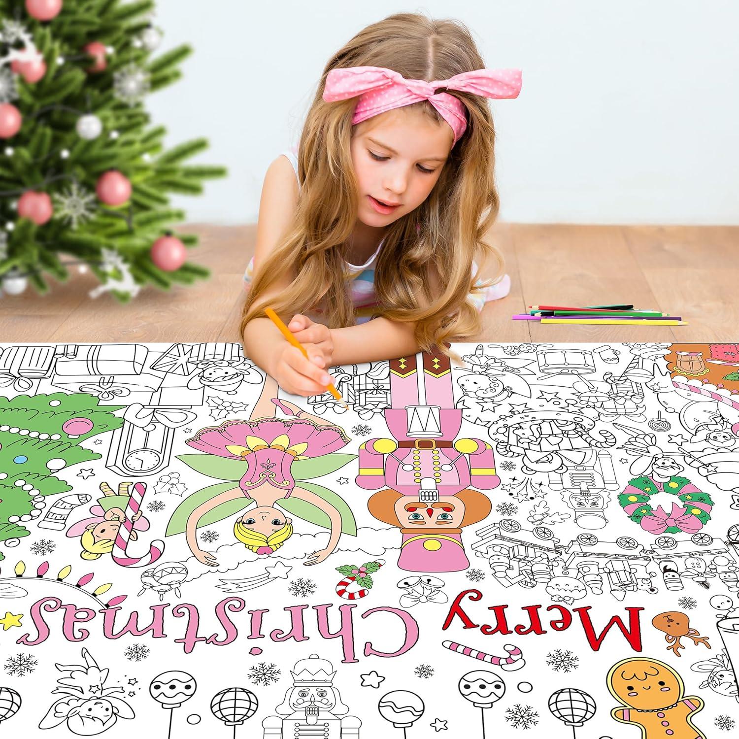 Póster para Colorear Gigante Selorin Bailarina Cascanueces 139x75cm