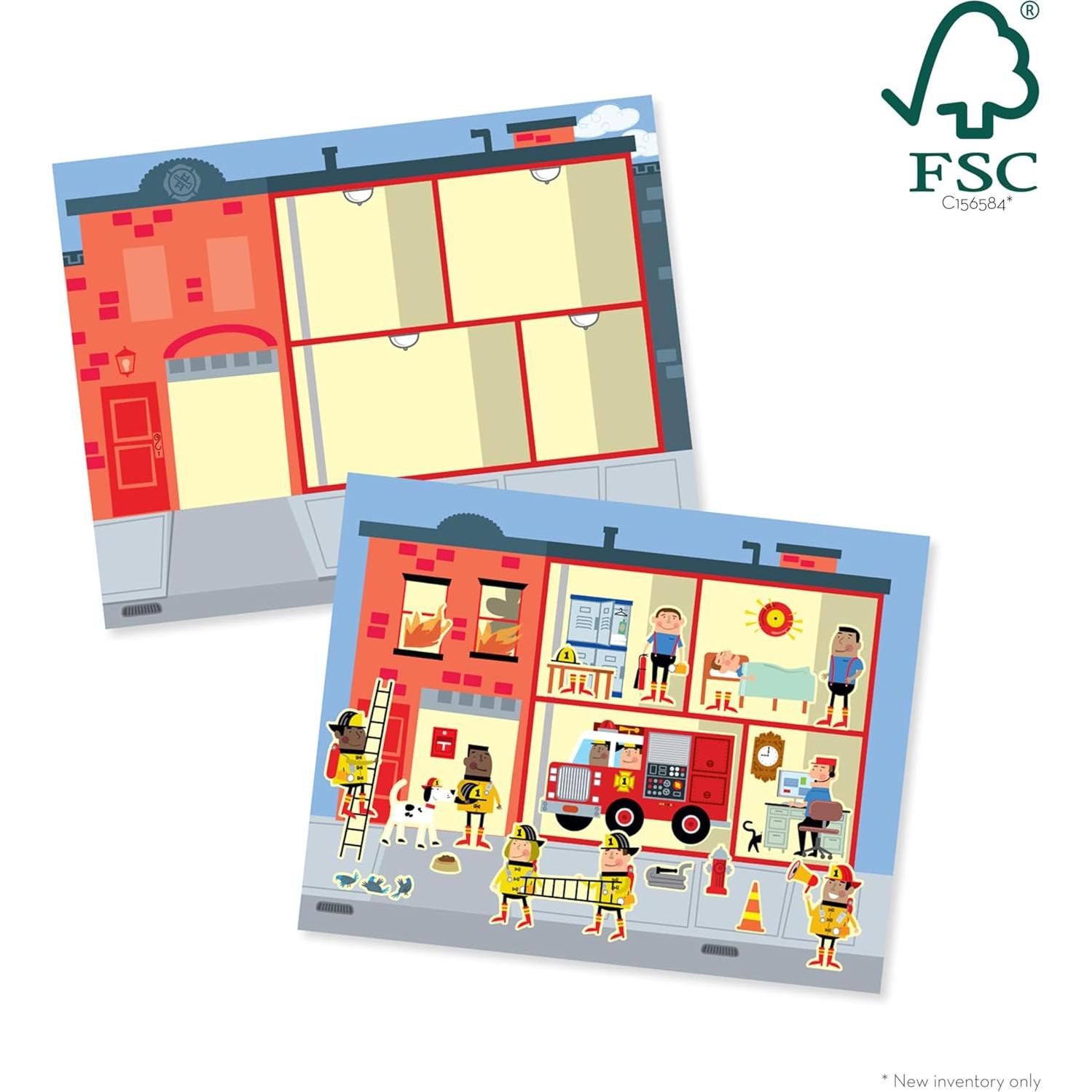 Almohadilla de Calcomanías Reutilizables Melissa & Doug - Mi Ciudad