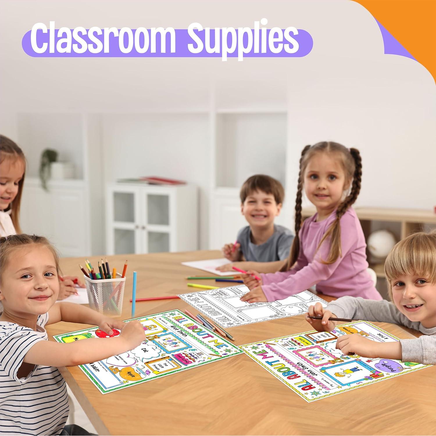 36 Pósters de Auto-Introducción SpriteGru 35.5x29cm para Colorear