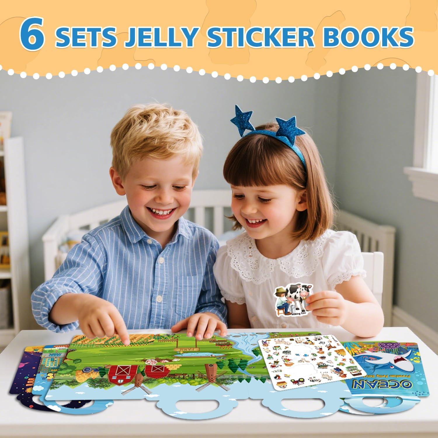 6 Libros de Pegatinas Reutilizables Creativetrees para Niños