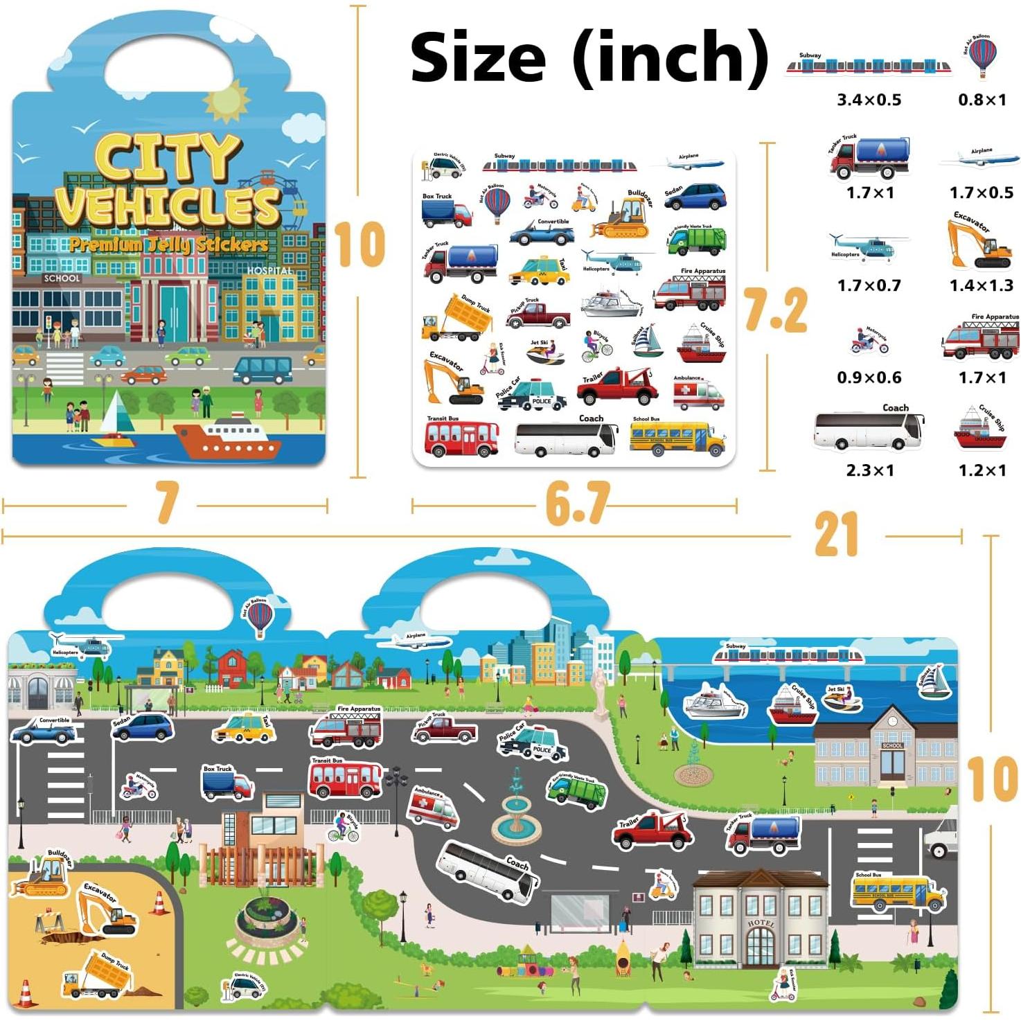 6 Libros de Pegatinas Reutilizables Creativetrees para Niños