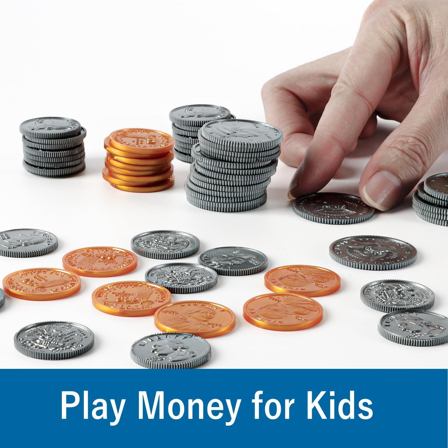 Juego de Dinero de Juguete MAGLOGY 195 Piezas Educativo