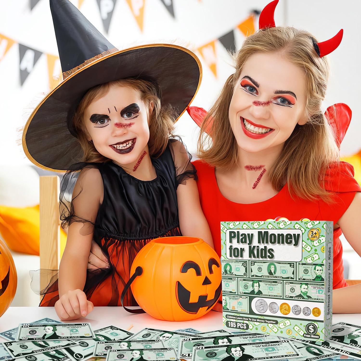 Juego de Dinero de Juguete MAGLOGY 195 Piezas Educativo