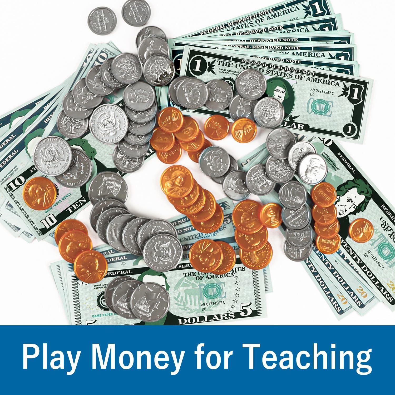 Juego de Dinero de Juguete MAGLOGY 195 Piezas Educativo