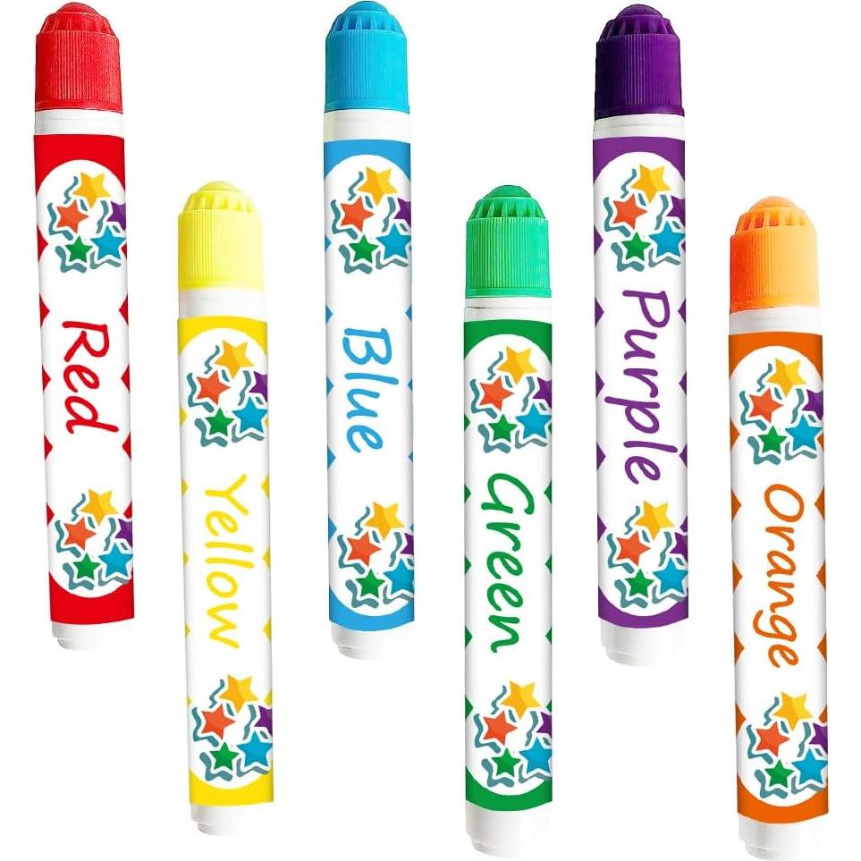 Marcadores de Puntos Blimark - No Tóxicos, Lavables, 6 Colores