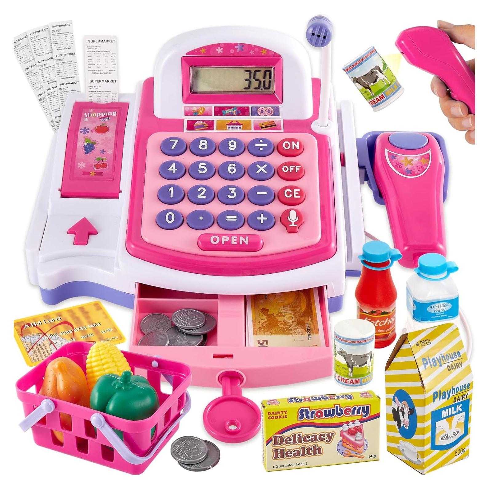 Caja Registradora de Juguete BUYGER con Escáner y Sonidos