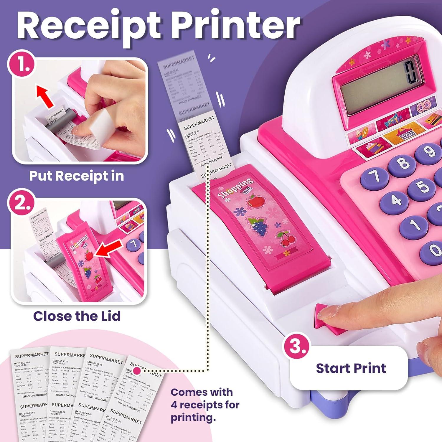 Caja Registradora de Juguete BUYGER con Escáner y Sonidos