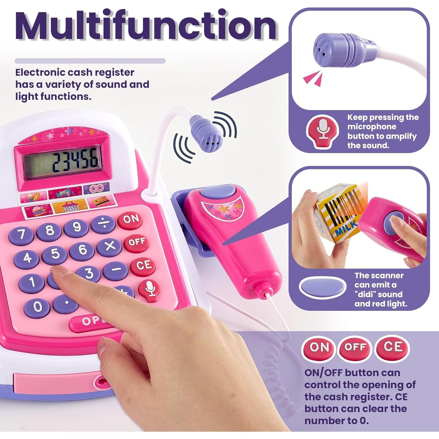 Caja Registradora de Juguete BUYGER con Escáner y Sonidos