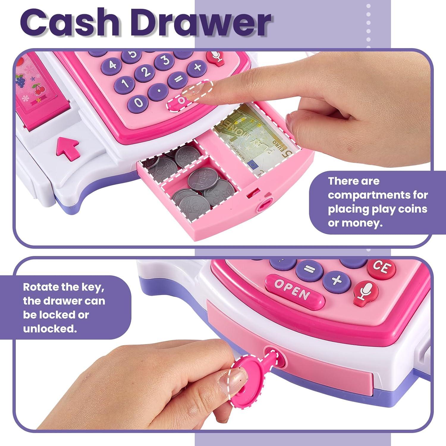 Caja Registradora de Juguete BUYGER con Escáner y Sonidos