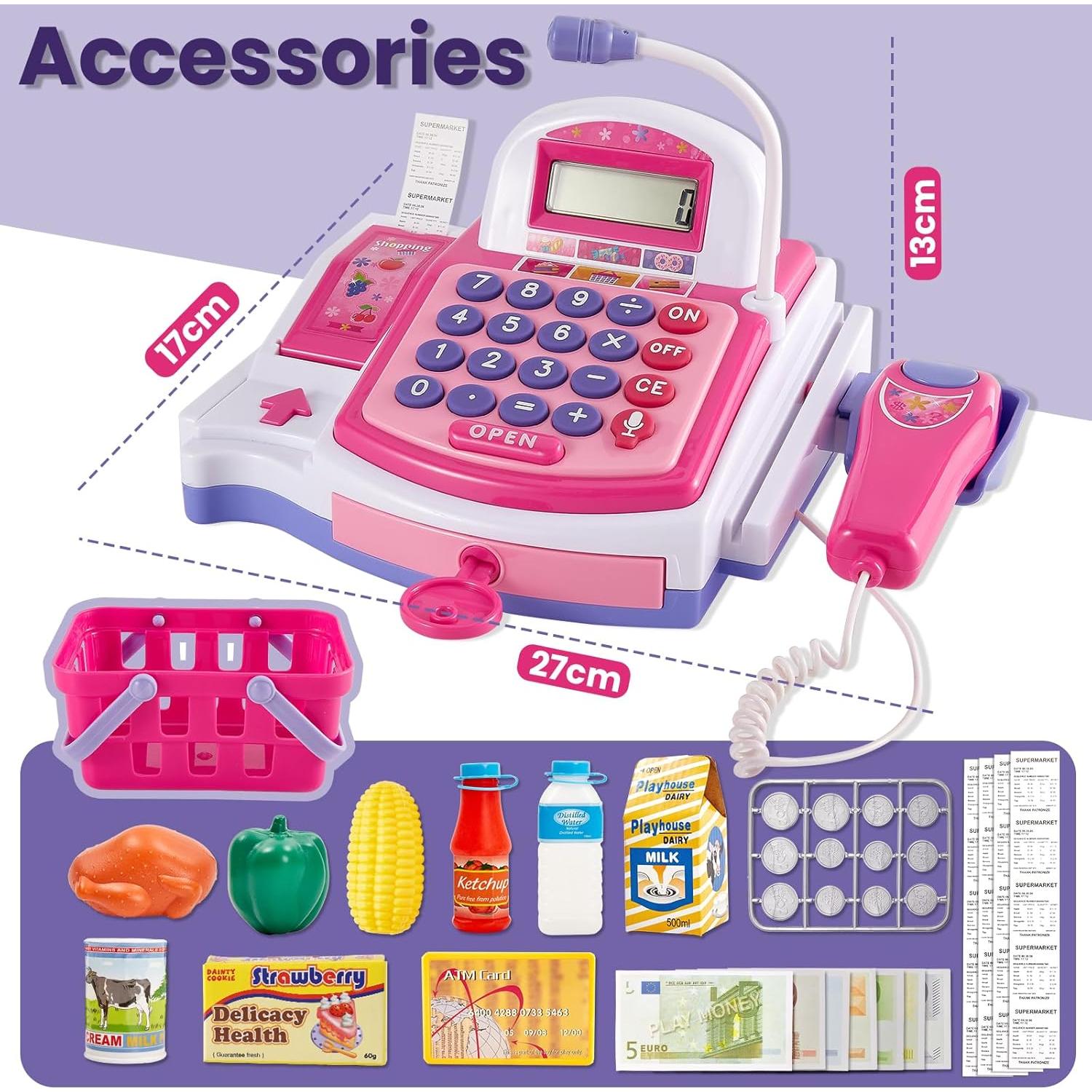 Caja Registradora de Juguete BUYGER con Escáner y Sonidos