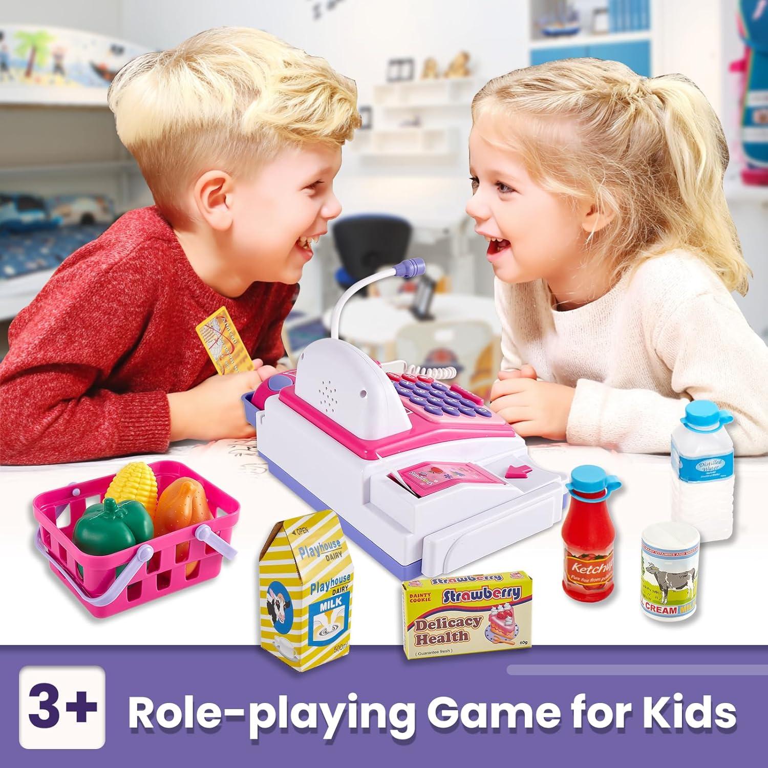 Caja Registradora de Juguete BUYGER con Escáner y Sonidos