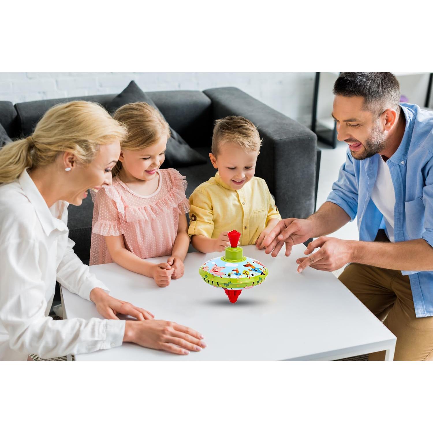 Trompo de Lata Beeqoo para Niños - Juguete Clásico 13.97 cm