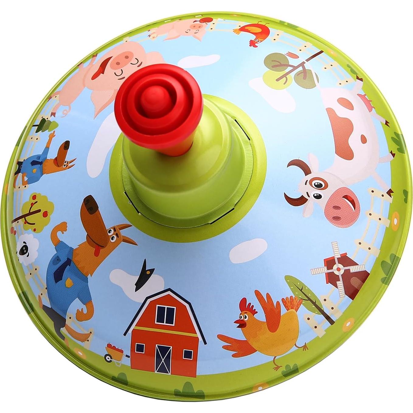 Trompo de Lata Beeqoo para Niños - Juguete Clásico 13.97 cm