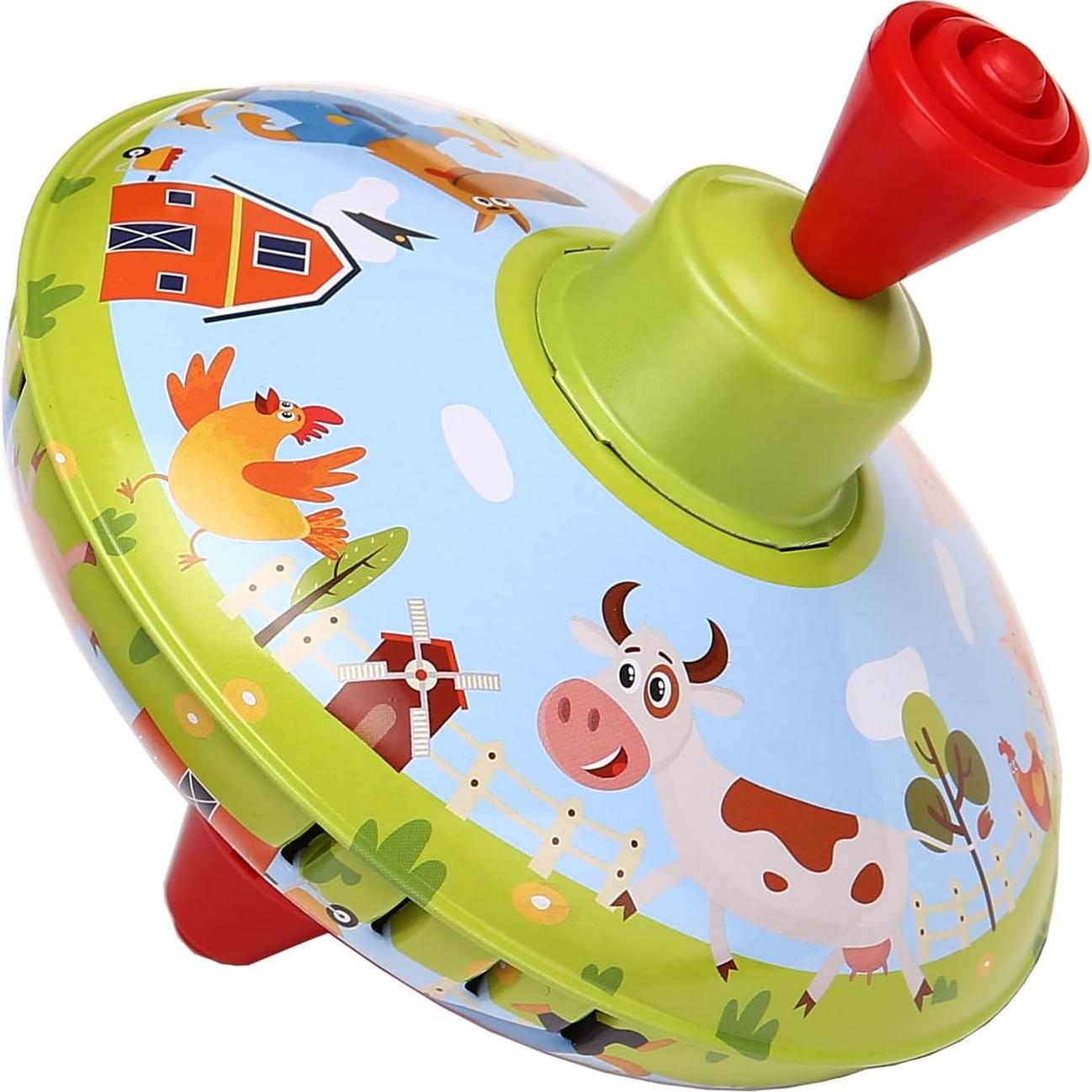 Trompo de Lata Beeqoo para Niños - Juguete Clásico 13.97 cm