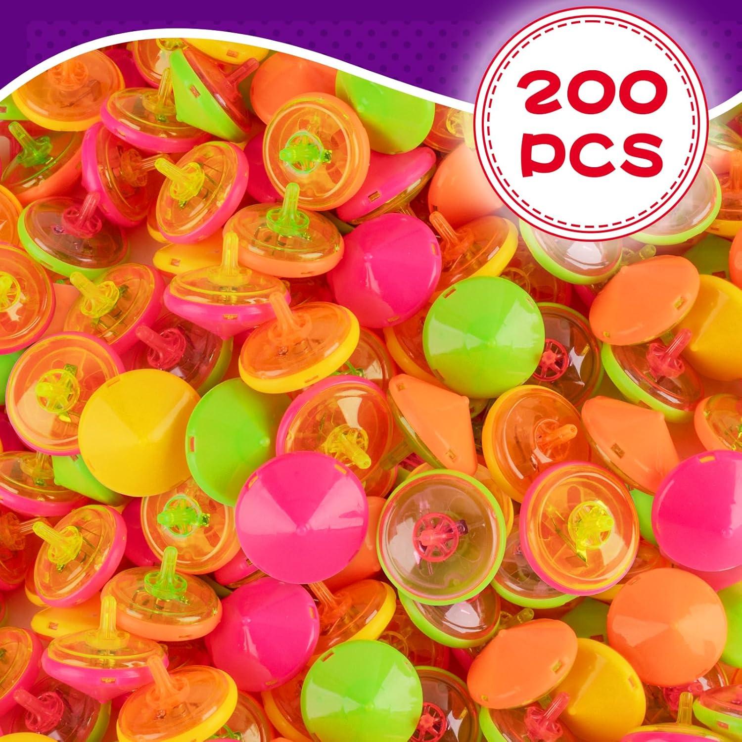 Set de 200 Trompos LED Iluminados MAPIXO para Niños