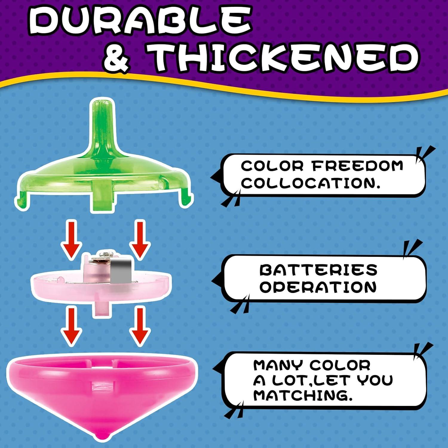 Set de 200 Trompos LED Iluminados MAPIXO para Niños