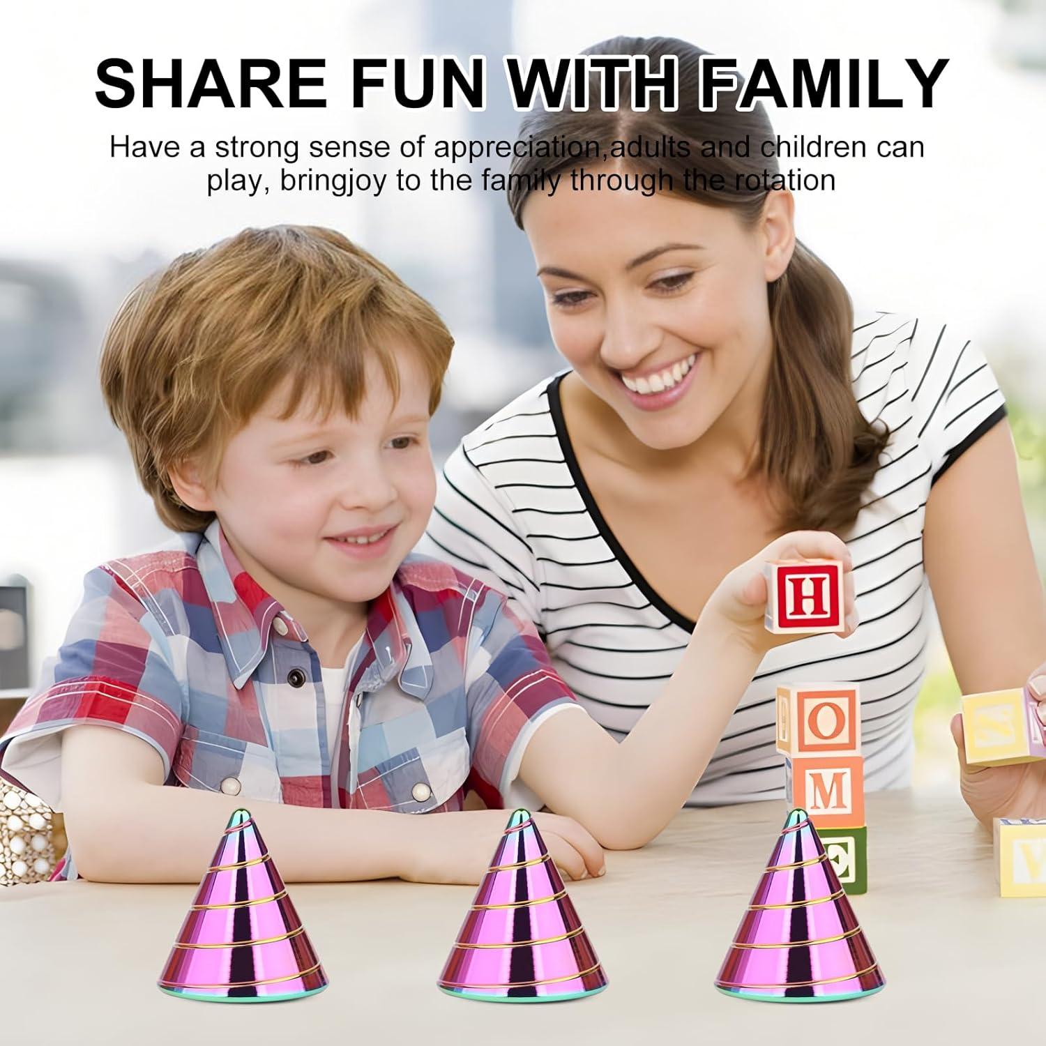 Trompo Cinético de Escritorio Aanrasey - Alivio Estrés 3.61cm