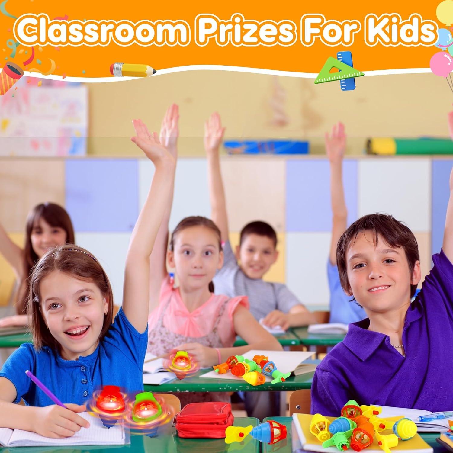 24 Trompos Iluminados Thremhoo para Niños 3-12 Años