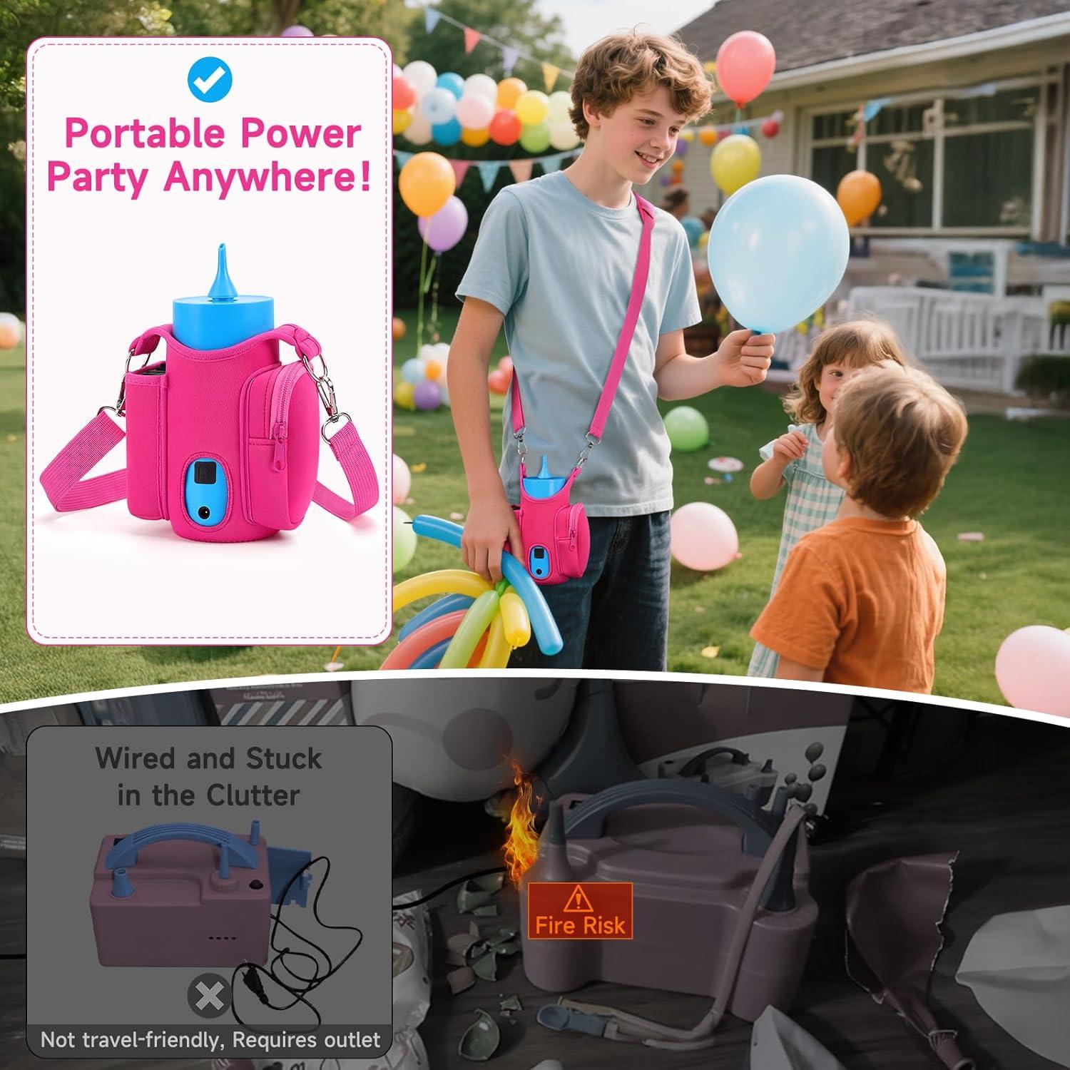 Bomba de Globo Eléctrica Recargable Zalirium - Portátil y Rápida