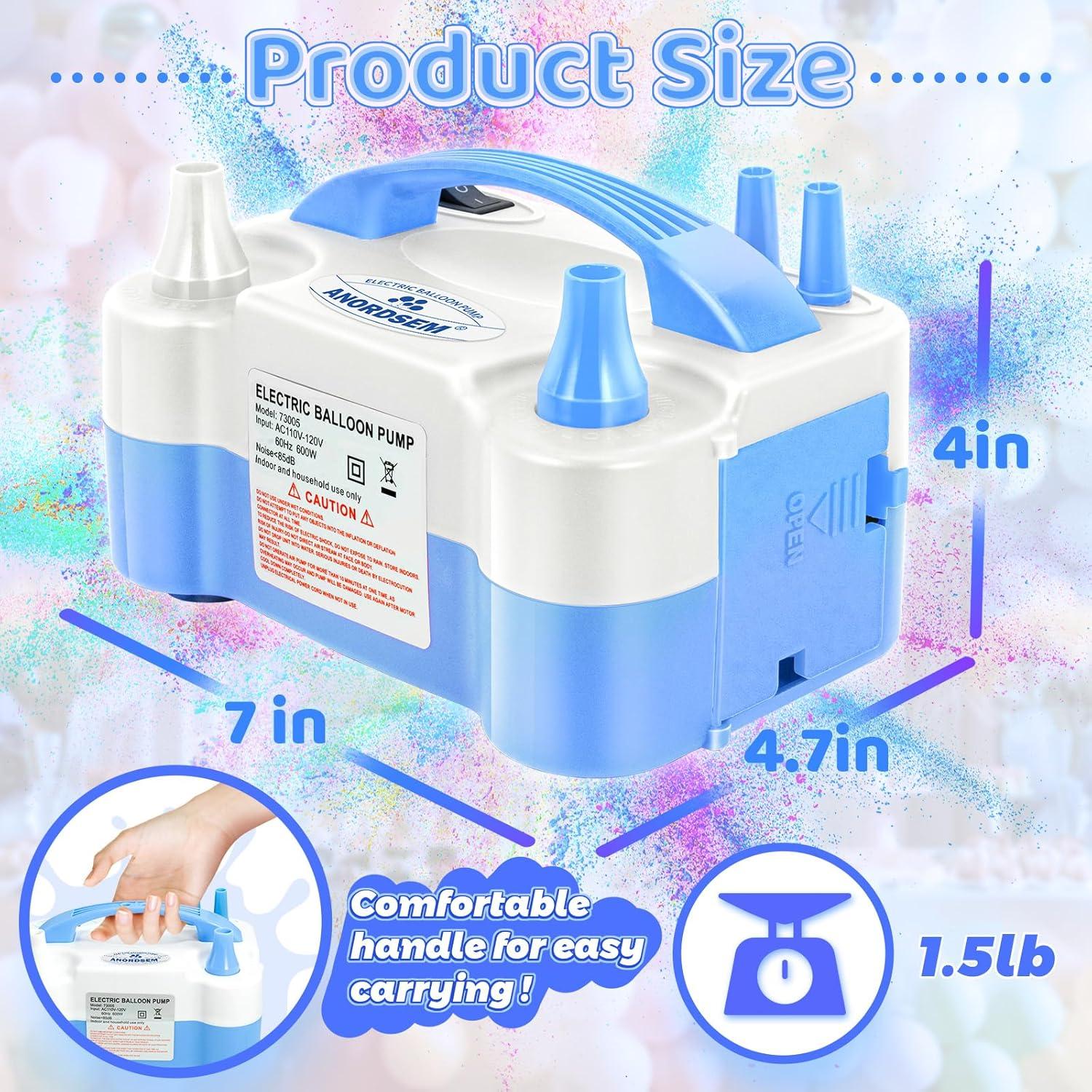Bomba de Aire Eléctrica Anordsem para Globos - Inflado Rápido