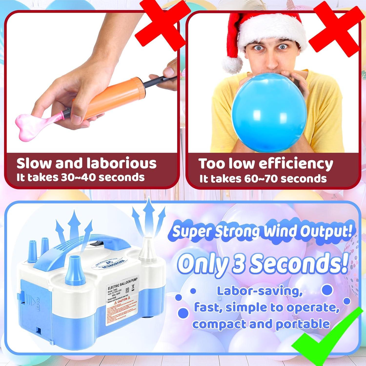 Bomba de Aire Eléctrica Anordsem para Globos - Inflado Rápido