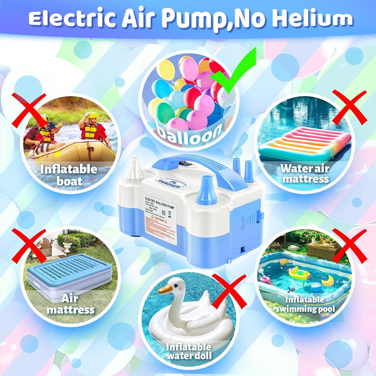 Bomba de Aire Eléctrica Anordsem para Globos - Inflado Rápido