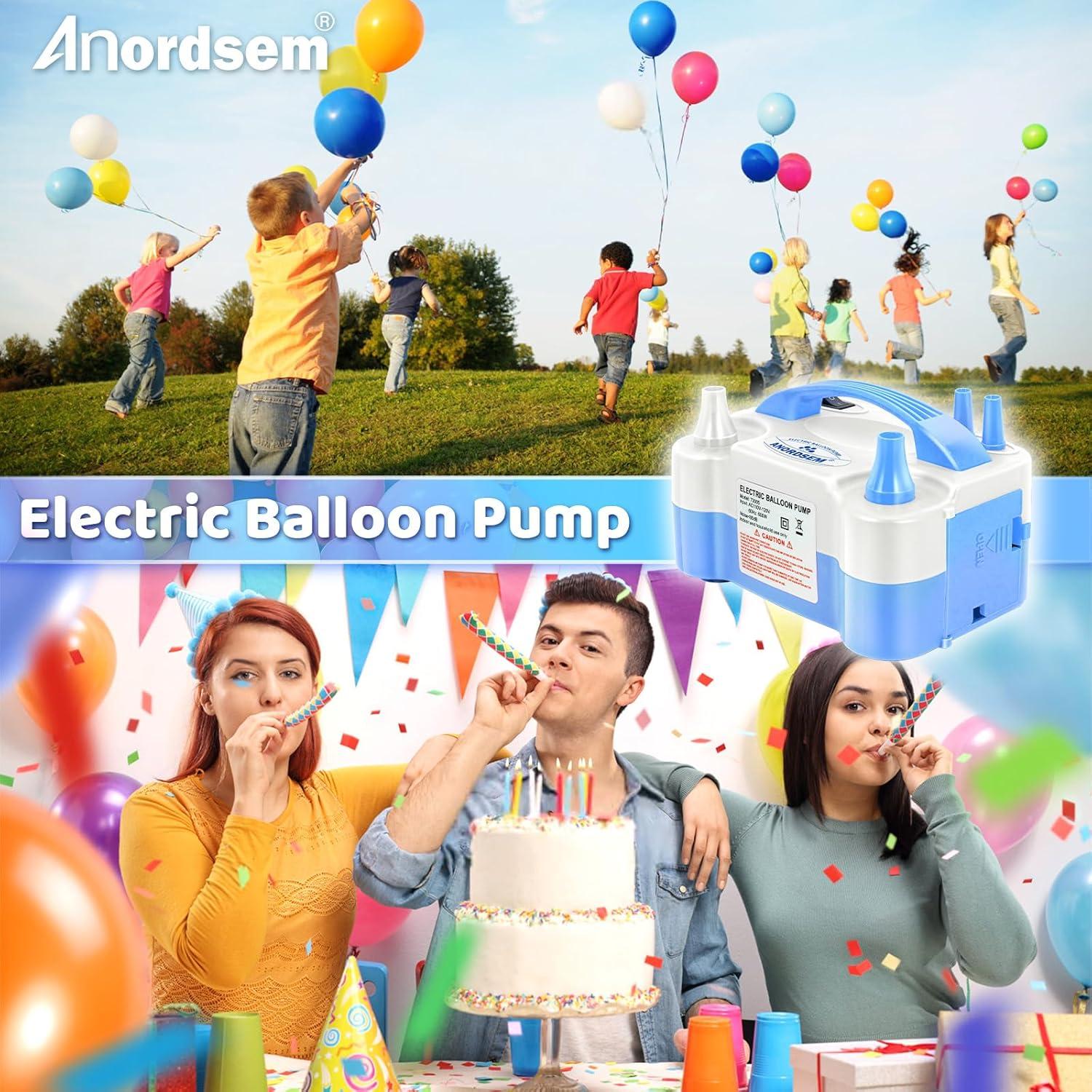 Bomba de Aire Eléctrica Anordsem para Globos - Inflado Rápido